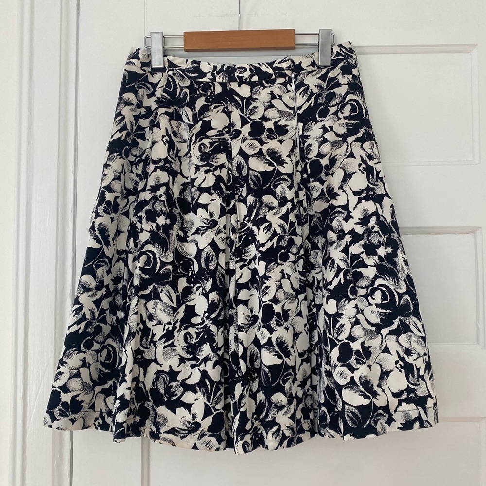 St John Couture silk floral skirt